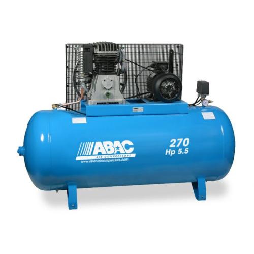 Image d'un compresseur à pistons ABAC NS39S/270, un équipement fiable et performant pour les applications industrielles et les garages.