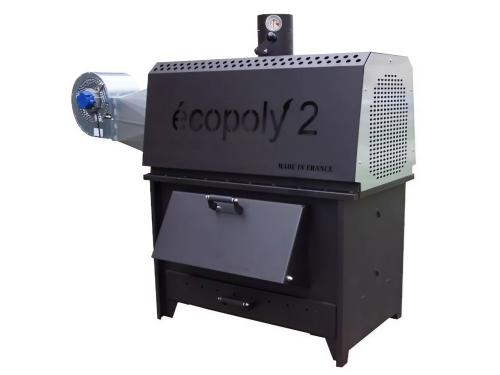 Image du Générateur d'air chaud Ecopoly ECP 50.2 pour local jusqu'à 1200 m3, fonctionnant au bois, carton et copeaux.