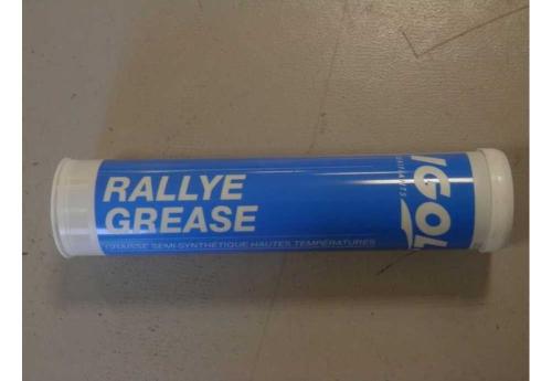 Image de la cartouche de graisse Rallye Grease 0.40 l Igol pour une lubrification efficace des pièces mécaniques, résistante aux hautes températures et à l'eau.